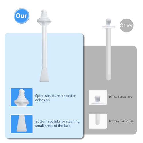 OAKEER Nose Wax Sticks - 60 Pcs Nose Wax Applicators for Nostril Nasal Cleaning Ear Hair Removal, User-Friendly & Safe, Premium ABS, Non-Toxic, Effective Depilation
