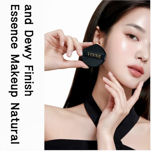 VINNE Korean Cushion Foundation 1 Oz Light Beige - Natural Dewy Finish, Long Lasting, Refill Not Included