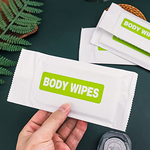 Large Travel Body Wipes - 100 Pack Individually Wrapped Adult Hygiene Wipes