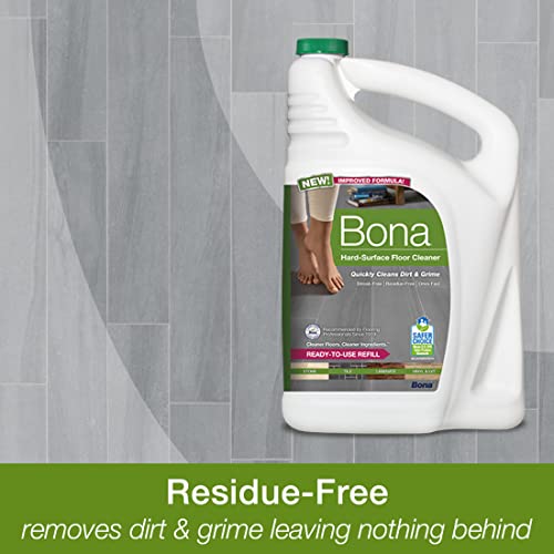 Bona Hard Surface Floor Cleaner Refill - 4 Gallons, Eco-Friendly, Residue-Free