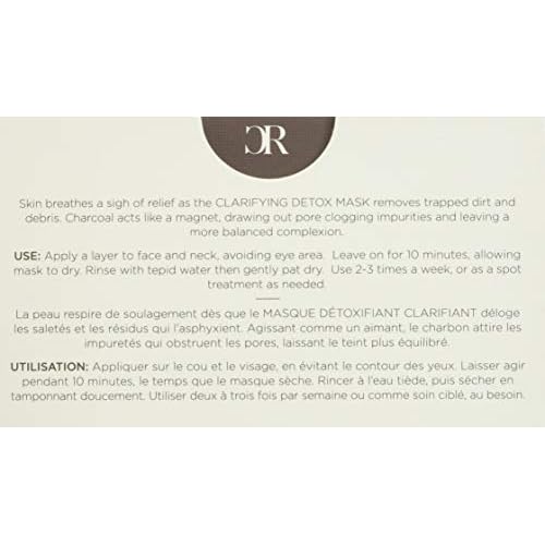 COLLEEN ROTHSCHILD Clarifying Detox Mask | Draws Out Pore-Clogging Impurities | Promotes Clear Skin | Formulated With Charcoal, Vitamin C & Glycolic Acid (1.7 fl oz)