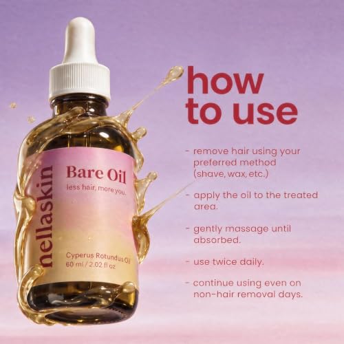 Cyperus Rotundus Hair Growth Inhibitor Oil for All Hair & Skin Types - 2 Fl Oz
