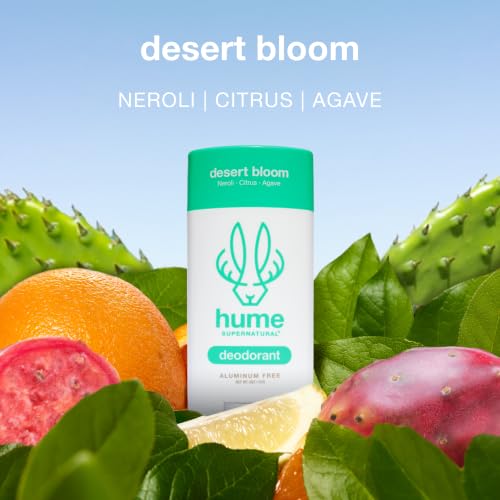 Hume Supernatural Desert Bloom 2-Pack Roll-On Deodorant for Women & Men - All-Day Freshness, Sensitive Skin Safe