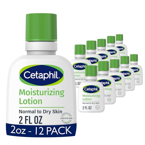 Fragrance-Free Cetaphil Moisturizing Face & Body Lotion - 2oz Travel Pack of 12