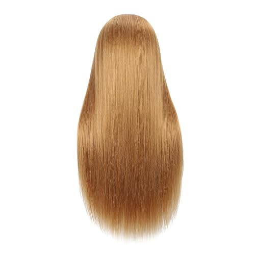 EVATEC Blonde 30-Inch Human Hair Mannequin Head for Styling & Practice