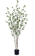 7FT Artificial Citrus Tree - Minimalist Faux Tree with Lifelike Leaves