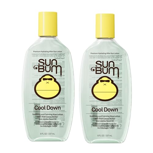 Sun Bum Aloe Vera Gel After Sun Care 8 Fl Oz Pack of 2 - Soothes Sunburn & Hydrates Skin