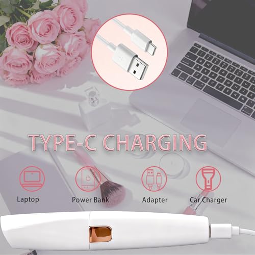 Eyebrow Trimmer Facial Hair Removal for Women, 2 in 1 Electric Rechargeable Face Shaver & Eyebrow Razor with Painless Gentle Trimming - for Face, Upper Lip, Eyebrows