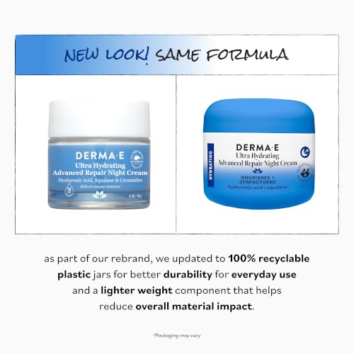 Derma E Ultra Hydrating Antioxidant Day Cream - Plumping Facial Moisturizer 2 Oz