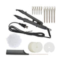 YTBYT Black Hair Extensions Tool Kit with Fusion Heat Iron & Accessories - Single Head