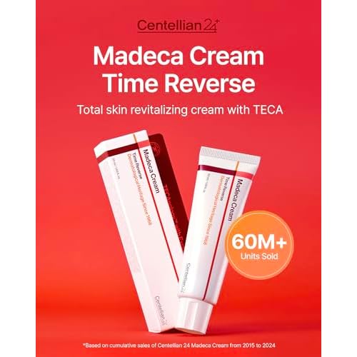 CENTELLIAN 24 Madeca Derma Face Mask (10pc) + Cream Time Reverse (Season 7, 1.69fl oz) - Korean Skin Care for Soothing, Hydration & Nourishing, with TECA, Centella Asiatica & Madecassoside