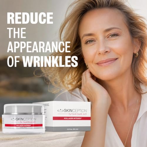 Skinception Kollagen Intensiv Anti-Aging Cream – 2 fl oz (60 ml) – Reduces Wrinkles & Crow’s Feet