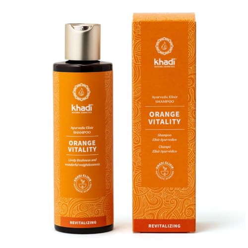 Ayurvedic Orange Vitality Shampoo for Hair Volume & Scalp Balance - Natural & Silicone-Free - 1.69 fl oz