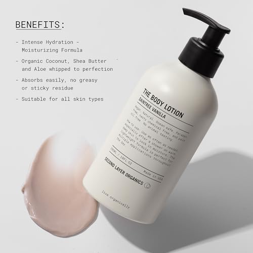 Daintree Vanilla Body Lotion - Deep Hydration with Organic Shea & Aloe - Vegan Moisturizer for All Skin Types