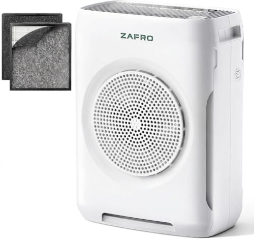 ZAFRO HEPA Air Purifier for Large Rooms Up to 3500 Sq.Ft - Bright White