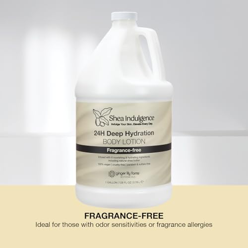 Ginger Lily Farms Shea Indulgence Body Lotion Fragrance Free 128oz