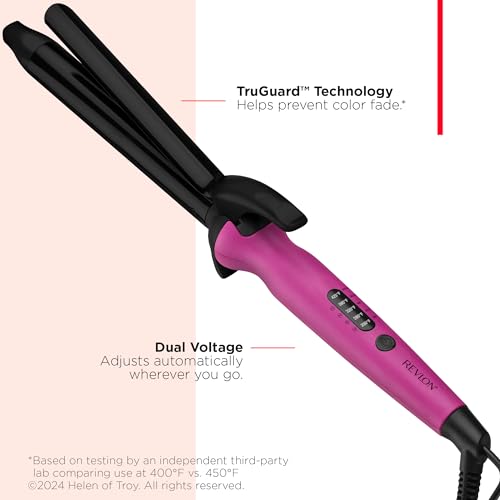 Revlon Easy Heat 1-Inch Curling Iron with Extra-Long Tourmaline Barrel