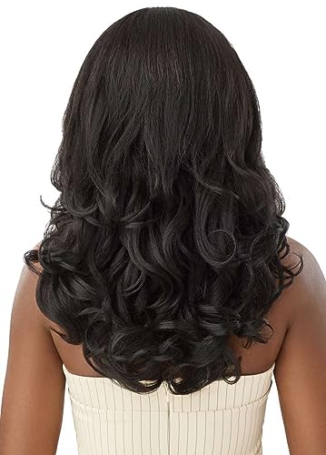 Outre Big Beautiful Hair Leave Out Wig 20" Dominican Body Curl Jet Black