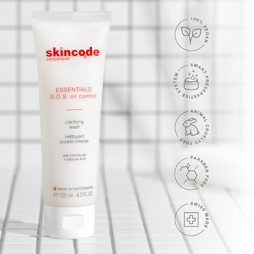 Oil Control Clarifying Face Cleanser with Salicylic Acid & Kaolin - Pore-Refining, Breakout-Reducing Skin Wash
