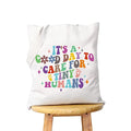 WCGXKO NICU Nurse Gift - NICU Nurse Graduation Canvas Shopping Bag (TINY HUMANS Tote)