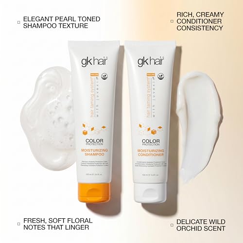 GK HAIR Travel Size Curly Hair Shampoo & Conditioner Set 3.4 Fl Oz - Color & Frizz Protection