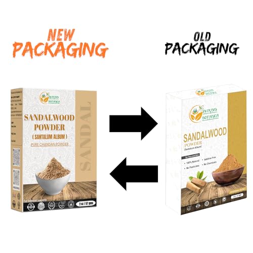 Herbs Botanica Chandan Sandalwood Powder, 100 gm / 3.52 oz, Face Pack & Mask, Tilak, Auspicious Occasions, Natural Cleansing & Soothing Powder.