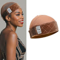 Adjustable Wig Grip Cap Brown M - Non Slip Velvet Band for Glueless Wigs