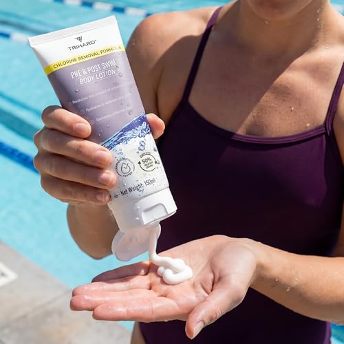 TriHard Body Lotion for Swimmers 5 Oz Pack of 2 - Pre & Post Swim Hydration