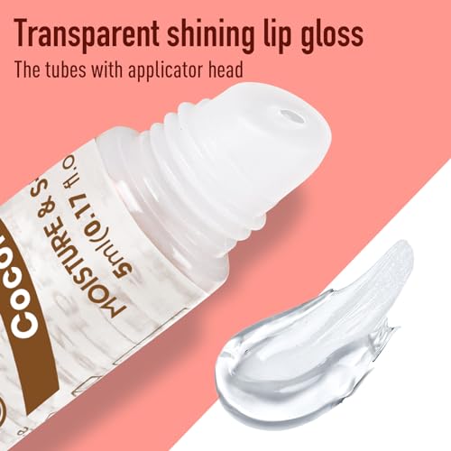 AZEN 120 Pack Clear Lip Gloss Set with Vitamin E & Flavors - Hydrating Lip Oil C-120