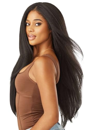 Outre Melted Hairline Kinky Soft Edges - Jet Black 1 - Pre-Plucked Lace Wig