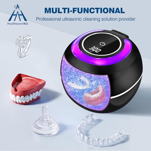 Ultrasonic Dental & Jewelry Cleaner Machine - 42KHz Deep Cleaning Pod 180ml
