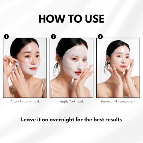 Hydrogel Collagen Korean Face Mask 5+5 EA Luxury Skin Care (AntiWrinkle, Vegan Mucin) (Variety 10)
