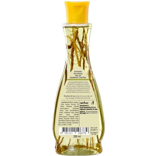 Kumarika Nourishing Hair Oil with Dandruff Control - 7 oz Natural Scalp Treatment