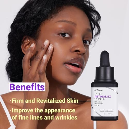 ISNTREE Hyper Retinol EX 1.0 Serum 20ml | 5 Peptides | 5 Cermaides | Helps Reduce Fine Lines