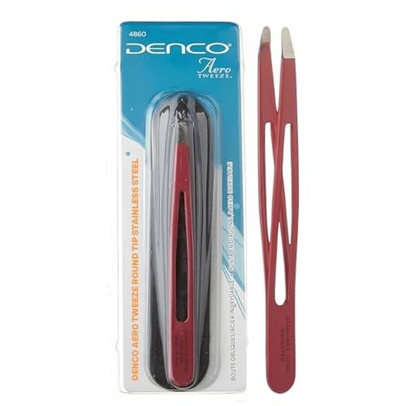 Denco Accents Aero Tweeze Round Tip, Assorted Colors,1 Count (Pack of 1)