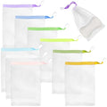 AUEAR, 60 Pack Mesh Soap Pouch for Shower Washing Bubble Foam