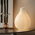 RONDURE Delia Modern Ceramic Table Lamp - Handcrafted Bedroom & Living Room Decor