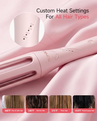 Automatic Curling Iron with Long Barrel - Upgraded Salon-Style Hair Curler
