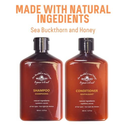 Sea Buckthorn and Honey Hair Shampoo - Nourishing Natural Hair Care 12 oz