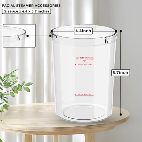 2PCS Large Capacity Plastic Water Jar for Facial Steamer - Replacement Part