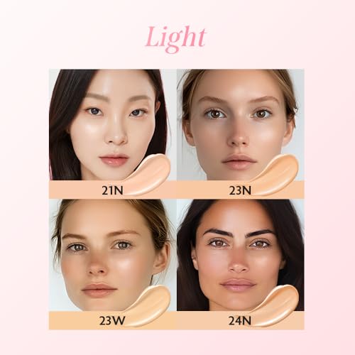 Milktouch Cushion Foundation 21N Natural Beige - 24H Flawless Skin, Hydrating, Long-Lasting Korean Makeup
