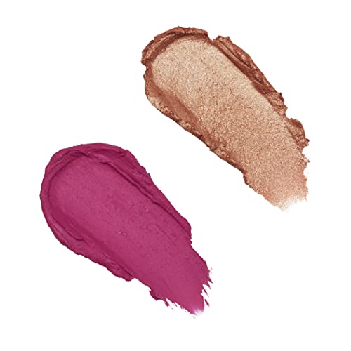 Revolution Beauty London, Blush Stick and Illuminator, Champagne Shine, Blush and Highlighter, 4.2 g (Pack of 2)