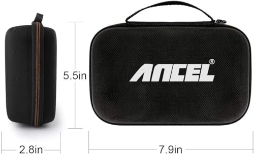 ANCEL Large Protective Case (Dark Gray) for OBD2 Scanner, Code Reader & Battery Tester