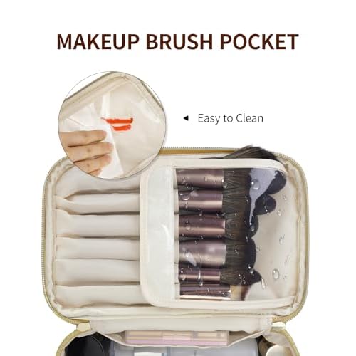 Natural Goat Hair Makeup Brushes Set and Eye Makeup Brush Set, Professional Blending Makeup Brushes