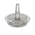 Crystal Ring Holder with Central Spike and Round Tray - Waterford