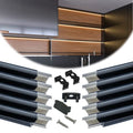 LED Strip Channel with Smoky Cover 2M 6.6FT Black Aluminum Profile for Lights - Variation of 2M 10P