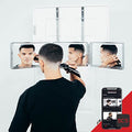 Self-Cut System Heaven Lights 3-Way Mirror with LED Lights, Foldable Travel Mirror for Men’s Haircuts
