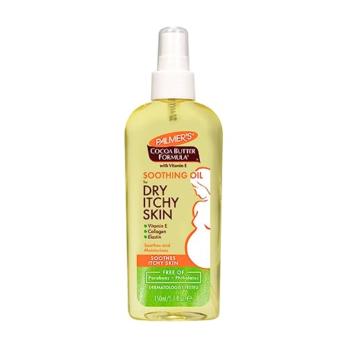 Palmer's Cocoa Butter Soothing Oil & Massage Oil for Dry Skin, Pregnancy Skincare, Vitamin E, 5.1 & 3.4 Ounces