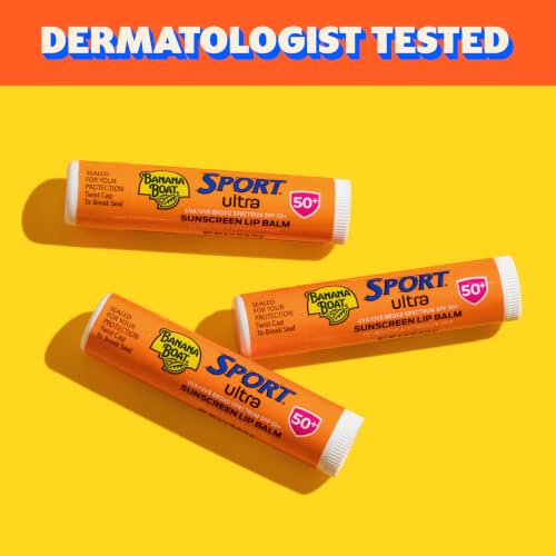 Lip Sunscreen SPF 50 Pack of 10 - Water-Resistant Lip Balm with Aloe & Vitamin E