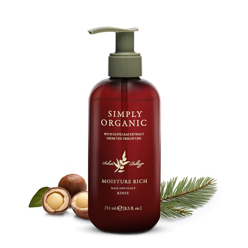 Simply Organic Moisturizing Deep Conditioner Scalp Rinse 8.5oz - Moisture Rich, Organic & Nourishing